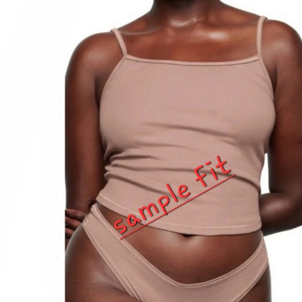 SKIMS Cotton Rib Tank Top Kim Kardashian 3X - Picture 3 of 3